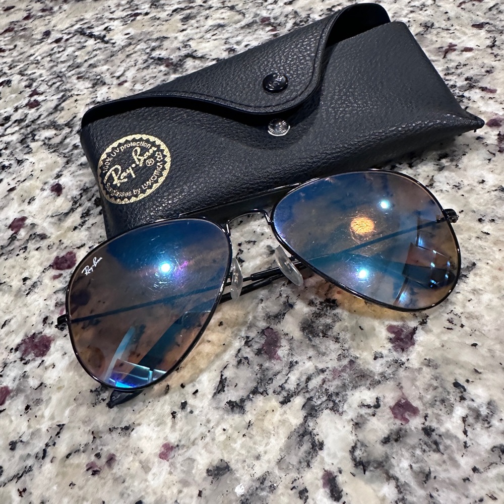 Blue Ray Bans Aviators